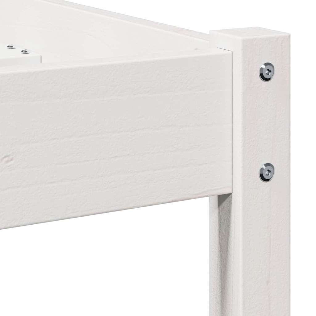 Struttura per Letto Bianco 210 x 100 cm Legno di pino massello 869765