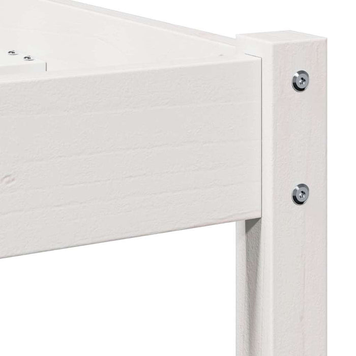 Struttura per Letto Bianco 210 x 100 cm Legno di pino massello 869765