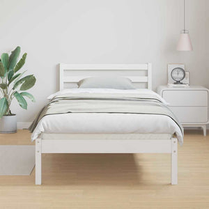 Struttura per Letto Bianco 210 x 100 cm Legno di pino massello 869765