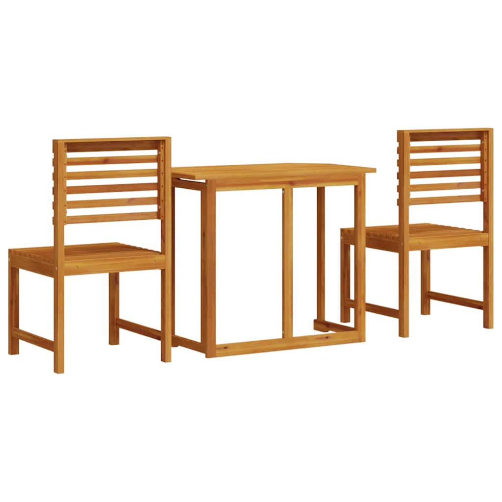 Set Bistro da Giardino 3 pcs Marrone legno massello di acacia 3328694