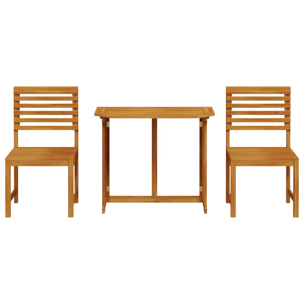 Set Bistro da Giardino 3 pcs Marrone legno massello di acacia 3328694