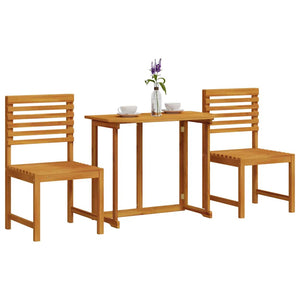 Set Bistro da Giardino 3 pcs Marrone legno massello di acacia 3328694