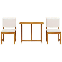 Set Bistro da Giardino 3 pcs Marrone legno massello di acacia 3329111