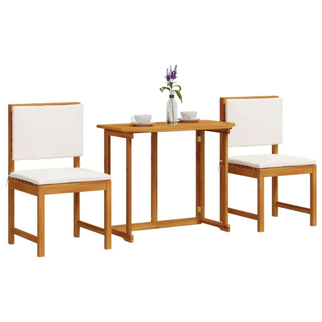 Set Bistro da Giardino 3 pcs Marrone legno massello di acacia 3329111