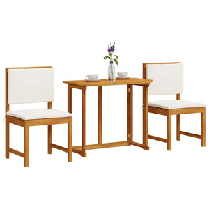 Set Bistro da Giardino 3 pcs Marrone legno massello di acacia 3329111