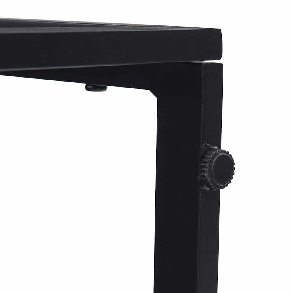 vidaXL Mobili da Esterno Nero Alluminio