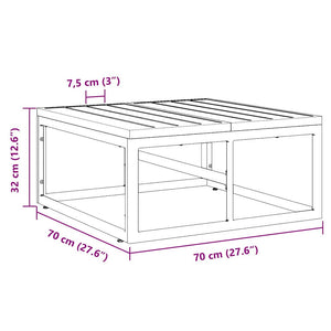 vidaXL Mobili da Esterno Nero Alluminio