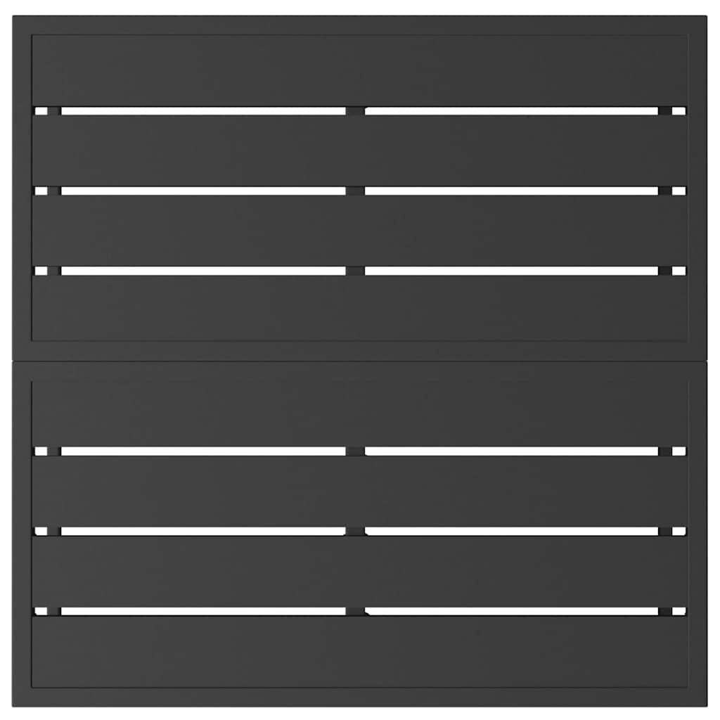 vidaXL Mobili da Esterno Nero Alluminio