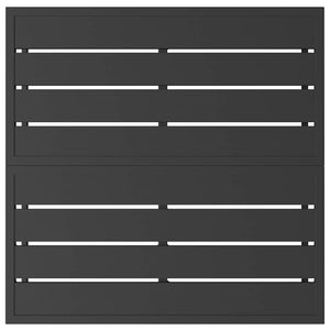 vidaXL Mobili da Esterno Nero Alluminio