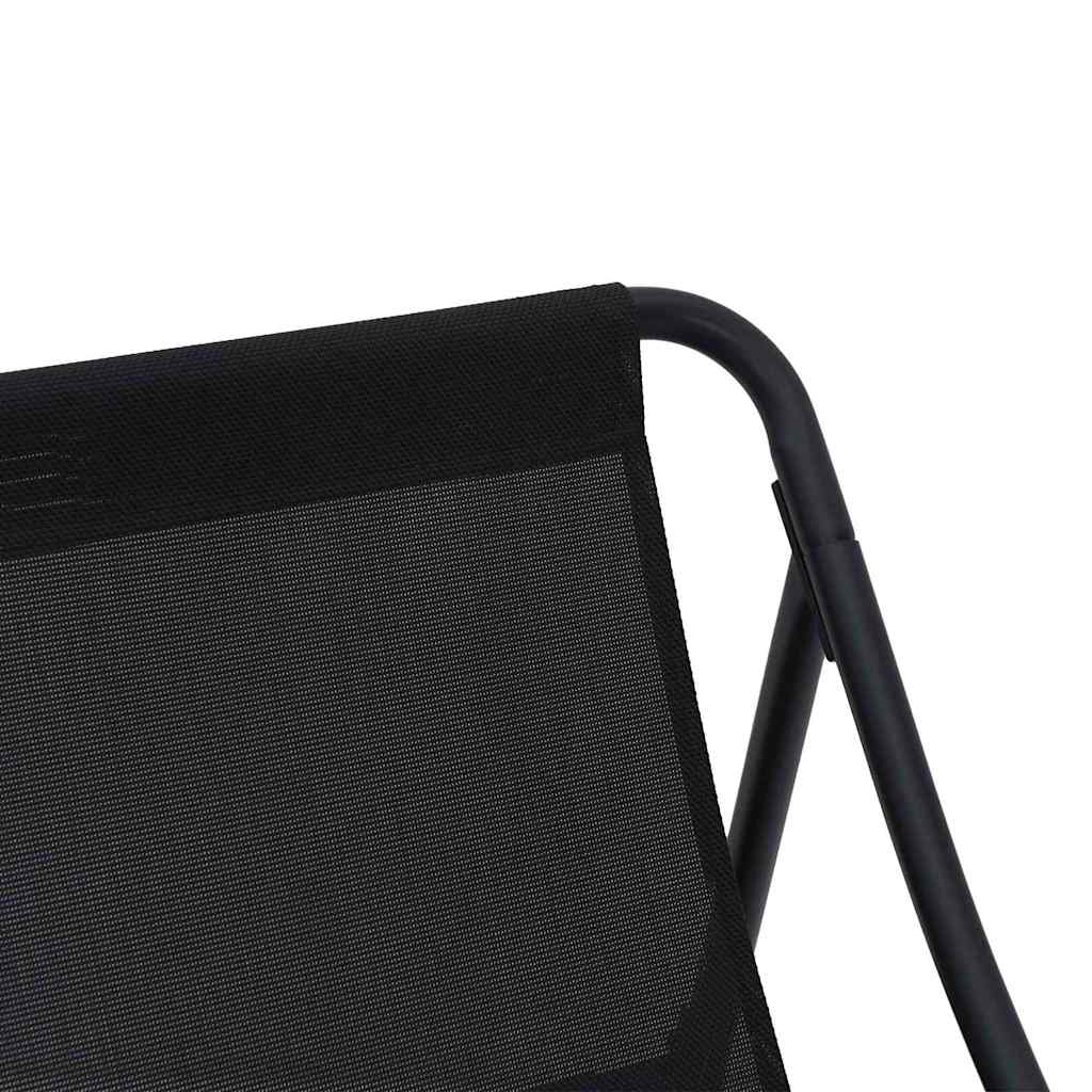 Arredamento da Giardino 2 pcs Nero 60 x 80 x 71cm Metallo 42008029