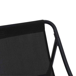 Arredamento da Giardino 2 pcs Nero 60 x 80 x 71cm Metallo 42008029