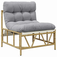 Panchina da giardino con cuscino 2 pcs Grigio 60 x 80 x 71 cm 42010310