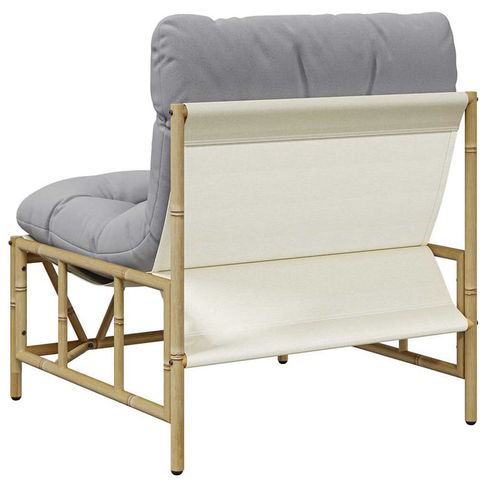 Panchina da giardino con cuscino 2 pcs Grigio 60 x 80 x 71 cm 42010310