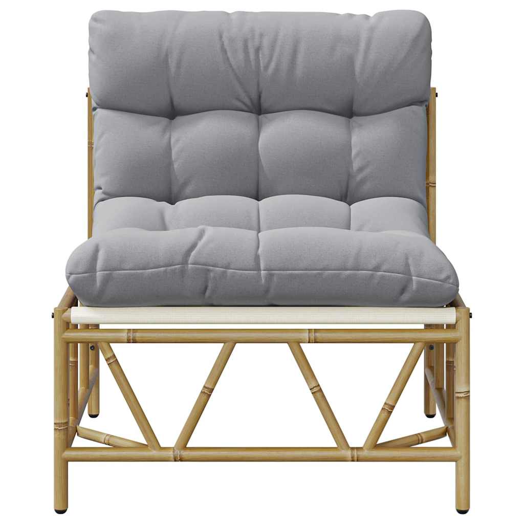 Panchina da giardino con cuscino 2 pcs Grigio 60 x 80 x 71 cm 42010310