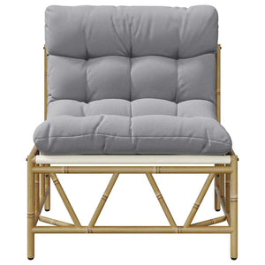 Panchina da giardino con cuscino 2 pcs Grigio 60 x 80 x 71 cm 42010310