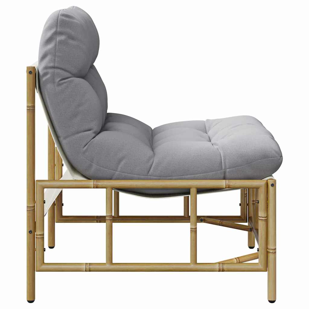 Panchina da giardino con cuscino 2 pcs Grigio 60 x 80 x 71 cm 42010310