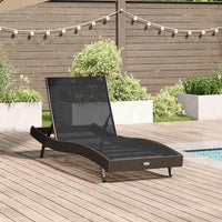 Lettino 1-persona Marrone 197 x 70 x 82 cm Poly Rattan 42009976