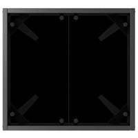 vidaXL Lettino da sole con tavolo 2 pcs Nero 40 x 40 x 40.5 cm