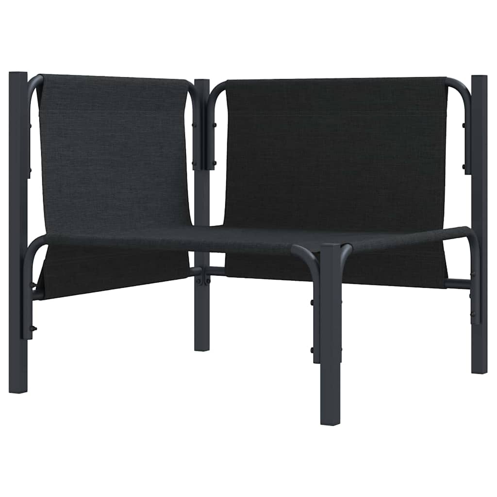 vidaXL Mobili da Esterno con cuscino con cuscino Antracite Acciaio