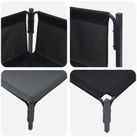 vidaXL Mobili da Esterno con cuscino 2 pcs Antracite Acciaio