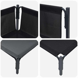 vidaXL Mobili da Esterno con cuscino 2 pcs Antracite Acciaio