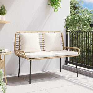 Panchina da giardino Nero, Antracite 109 x 63 x 83 cm 42010360