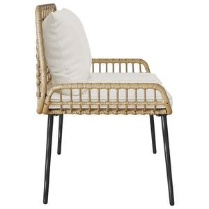 Panchina da giardino Nero, Antracite 109 x 63 x 83 cm 42010360