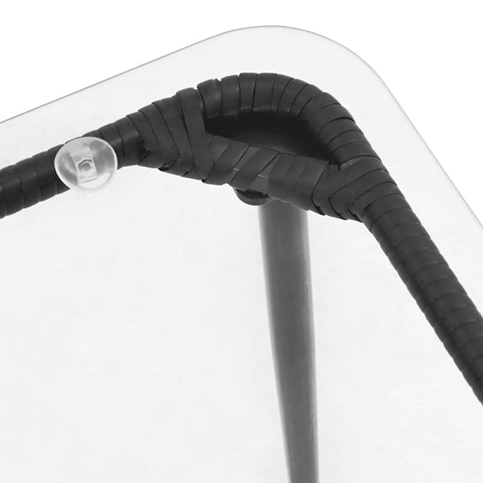 Tavolo da Giardino Nero 80 x 40 x 45 cm Poly Rattan 42010364