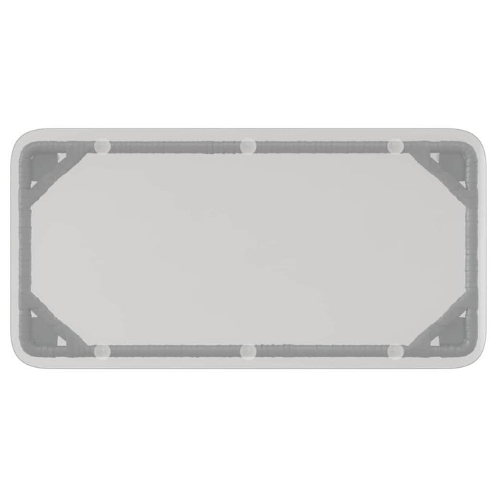 vidaXL Tavolo da Giardino Nero 80 x 40 x 45.5 cm Poly Rattan