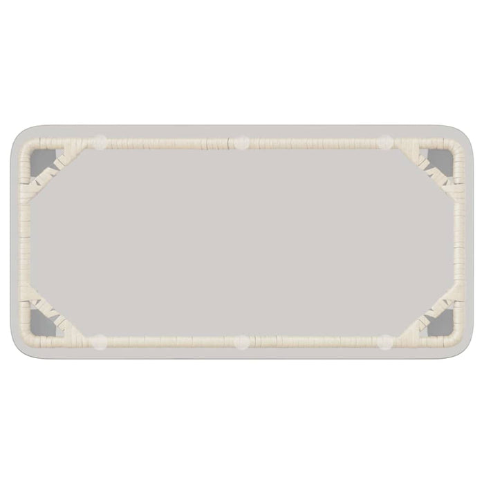 Tavolo da Giardino Naturale 80 x 40 x 45 cm Poly Rattan 42010365