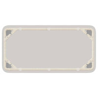 vidaXL Tavolo da Giardino Naturale 80 x 40 x 45.5 cm Poly Rattan