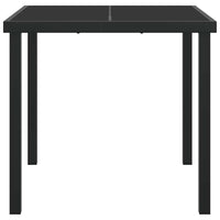 Tavolo da Giardino Nero 80 x 80 x 73 cm Legno massello di teak 42010312