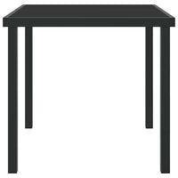 Tavolo da Giardino Nero 80 x 80 x 73 cm Legno massello di teak 42010312