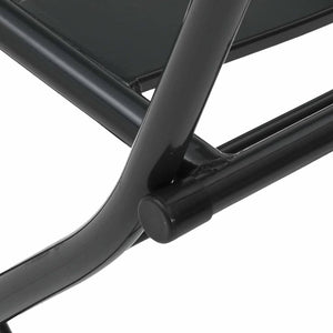 Set Bistro Pieghevole 3 Pezzi in Acciaio Antracite 42010316