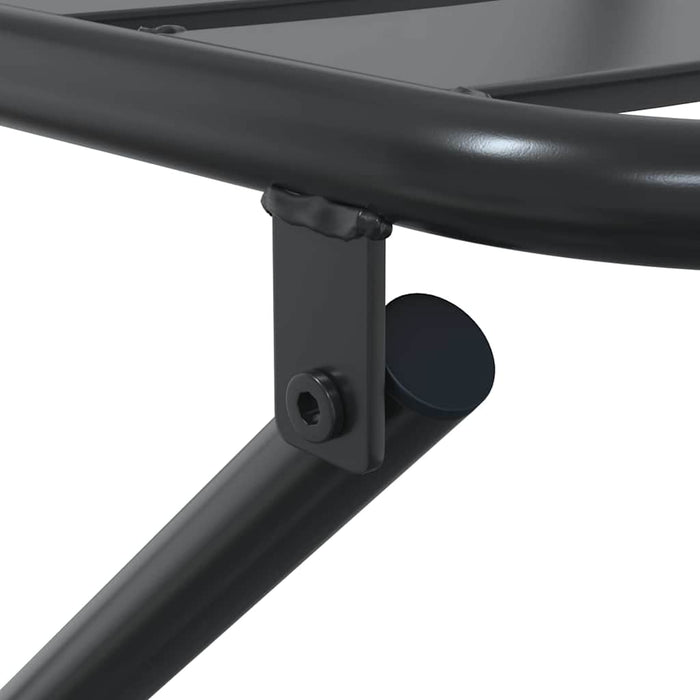 Set Bistro Pieghevole 3 Pezzi in Acciaio Antracite 42010316