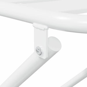 Set Bistro Pieghevole  da 3 Pezzi in Acciaio Bianco 42010317