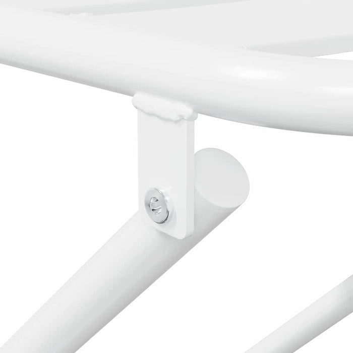 Set Bistro Pieghevole 3 Pezzi  Bianco in Acciaio 42010319