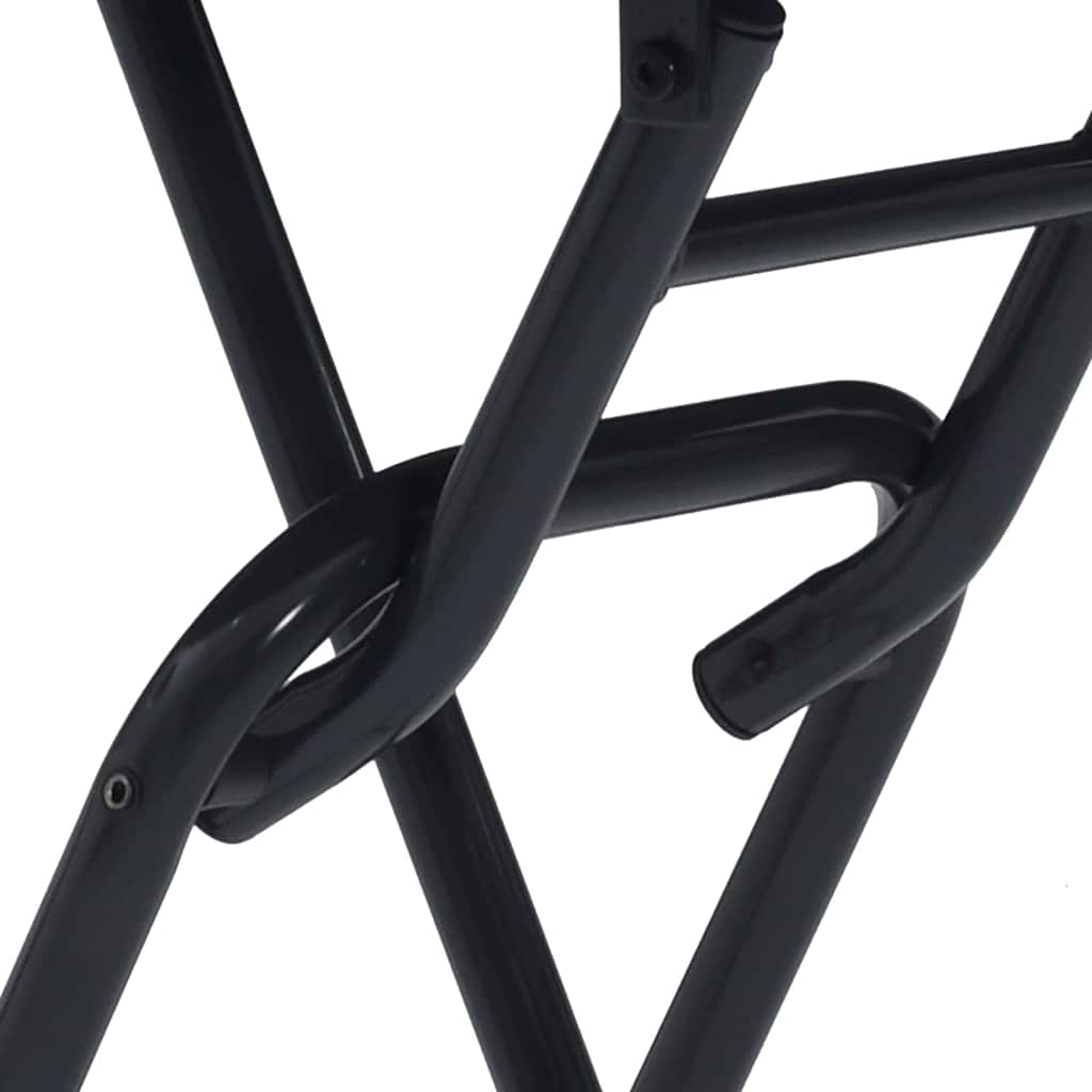 Tavolo da Giardino Pieghevole  Antracite Ø50 x 72 cm in Acciaio 42010320