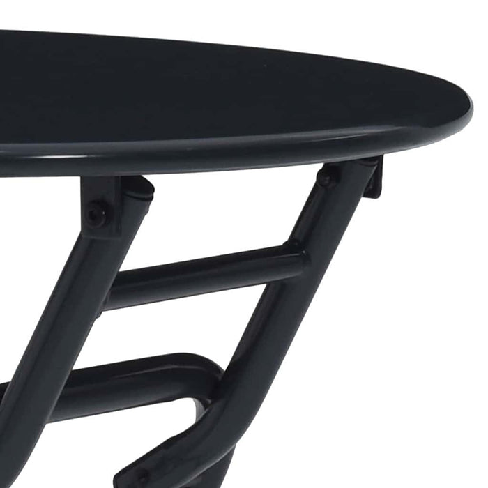 Tavolo da Giardino Pieghevole  Antracite Ø50 x 72 cm in Acciaio 42010320