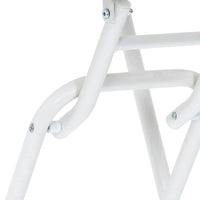 Tavolo da Giardino Pieghevole  Bianco Ø50 x 72 cm in acciaio 42010321