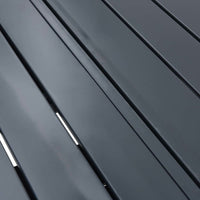 Tavolo allungabile Antracite 180 x 80 x 76 cm Acciaio 42010362