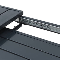 Tavolo allungabile Antracite 180 x 80 x 76 cm Acciaio 42010362