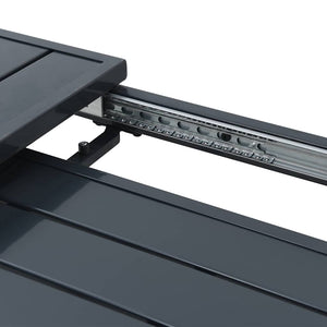 Tavolo allungabile Antracite 180 x 80 x 76 cm Acciaio 42010362