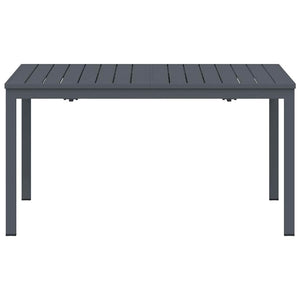 Tavolo allungabile Antracite 180 x 80 x 76 cm Acciaio 42010362