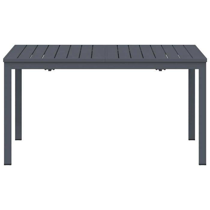 Tavolo allungabile Antracite 180 x 80 x 76 cm Acciaio 42010362