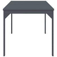 Tavolo allungabile Antracite 180 x 80 x 76 cm Acciaio 42010362