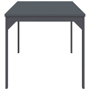 Tavolo allungabile Antracite 180 x 80 x 76 cm Acciaio 42010362