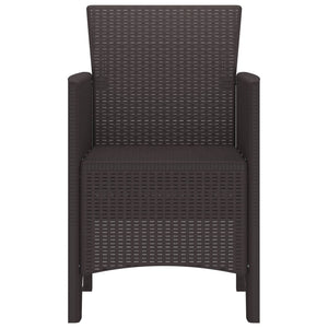 Sedia da Giardino 2 pcs Marrone 53 x 49 x 85 cm PP 847453