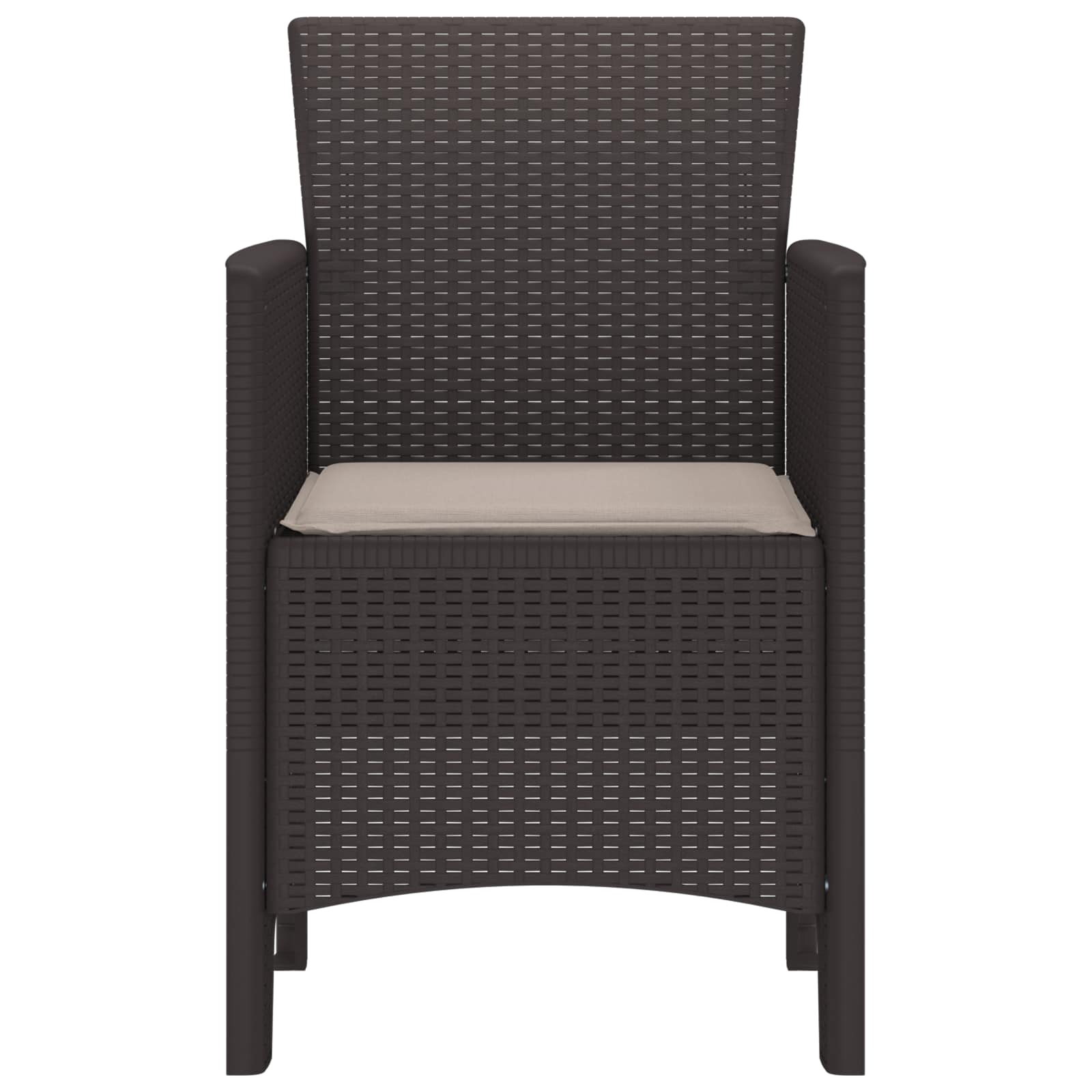 Sedia da Giardino 2 pcs Marrone 53 x 49 x 85 cm PP 847454