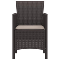 Sedia da Giardino 2 pcs Marrone 53 x 49 x 85 cm PP 847454